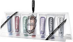 Marvis Flavour Collection Pack 7 x 25 ml = Amarelli Licorice M. + Aquatic M. + Cinnamon M. + Classic Strong Mint + Ginger Mint + Jasmin Mint + Whitening Mint